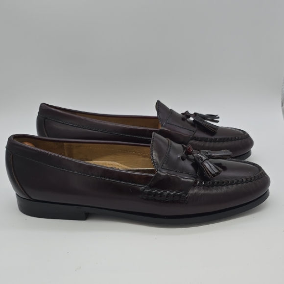 Cole Haan Men\'s Tassel Loafers in Dark Burgundy Leather main image 7